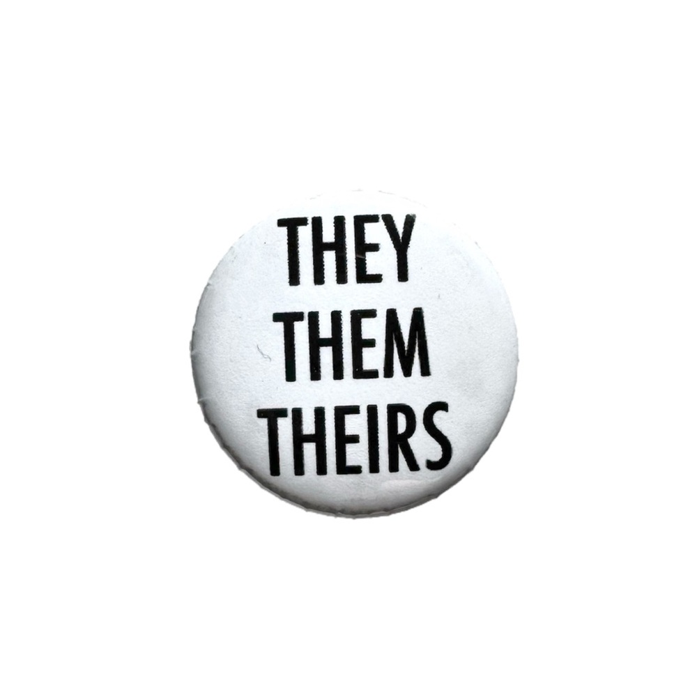 9pcs Gender Neutral Pronouns Button Pins